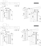Locinox virspusē montējama elektromagnētiskā slēdzene ar rokturiem