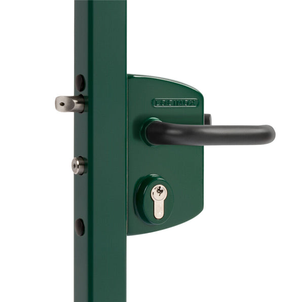 Locinox virspusē montējama vārtu slēdzene ar alumīnija korpusu