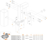 BOLTON4D Locinox eņģe