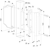 Locinox dekoratīvs slēdzenes uztvērējs ar kārbu