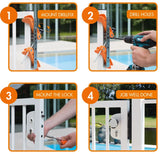 Locinox Drill Fix urbšanas komplekts virspusē montējamām slēdzenēm