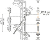 Locinox Drill Fix urbšanas komplekts virspusē montējamām slēdzenēm