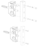 Locinox virspusē montējama lielā dekoratīvā vārtu slēdzene