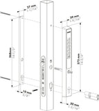 Locinox Ar bateriju darbināms koda slēdzene VERA iebūvējamām slēdzenēm