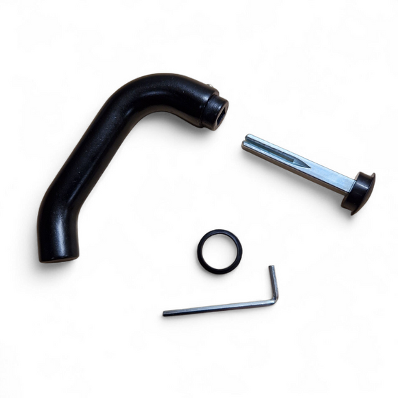 Locinox Vienpusējs melns anodēta alumīnija rokturis virsmas slēdzenēm, B tips