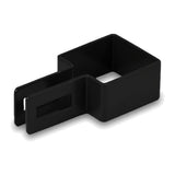 Apskava paneļu žogam, gala, melna (RAL 9005)